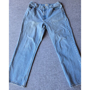 LL Bean Women's Original Fit Blue Jeans Size 18 Regular 35x28 100% Cotton